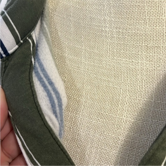 XL Green and white fleece button down dress, belted, 3/4 sleeve, extremely warm - Picture 3 of 6